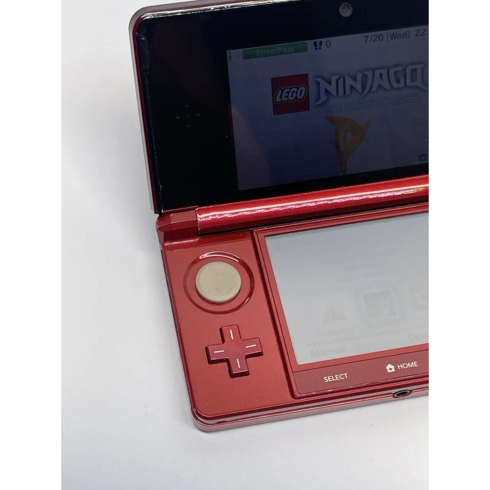 Nintendo 3DS Red Handheld Console Tested Working Excellent Condition